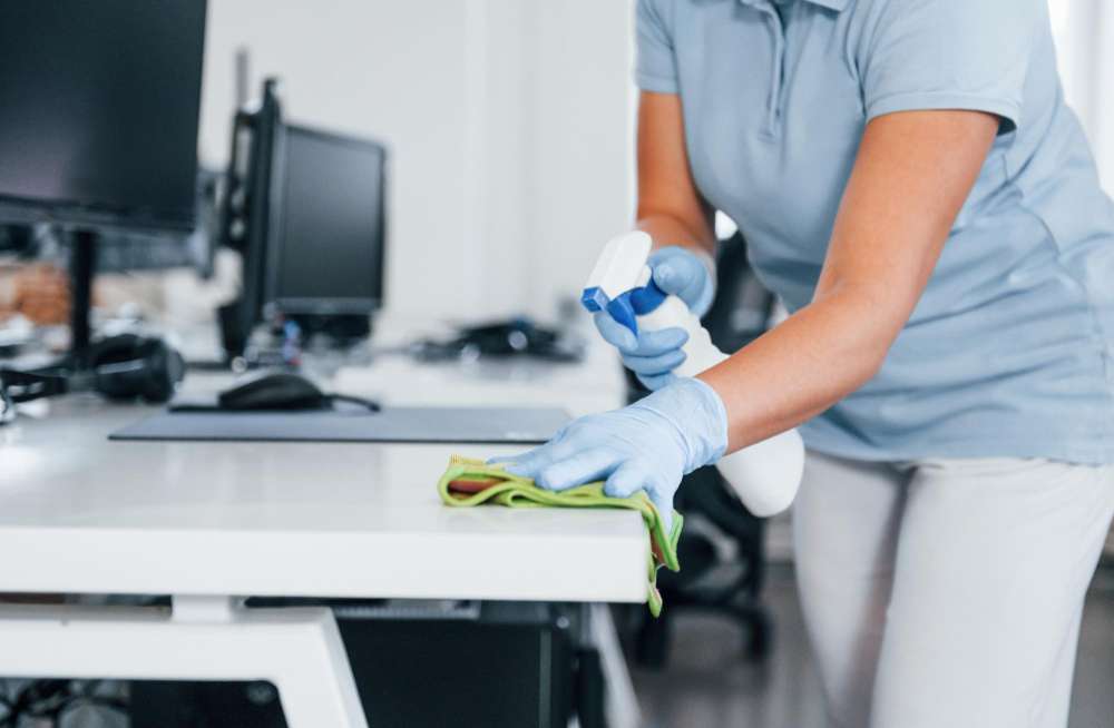 Office Cleaning Desk | Athena Cleaning Services