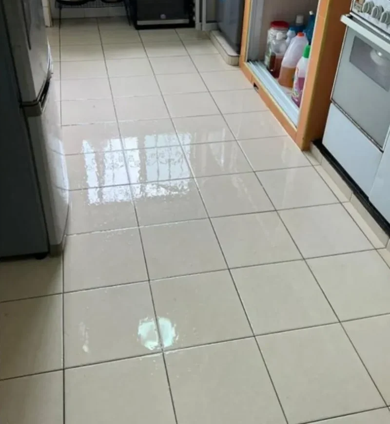 Athena Cleaning Services bathroom cleaner result in a Singapore home